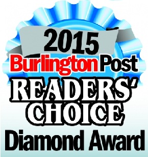 Burlington Readers' Choice Diamond Award 2015